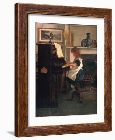 At the Piano-Henry Stacey Marks-Framed Giclee Print