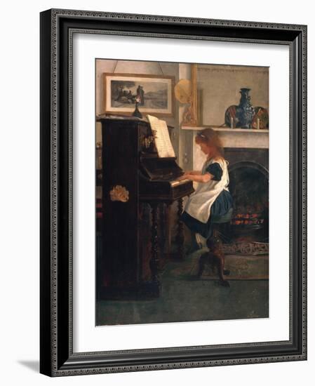 At the Piano-Henry Stacey Marks-Framed Giclee Print