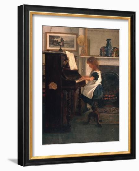 At the Piano-Henry Stacey Marks-Framed Giclee Print