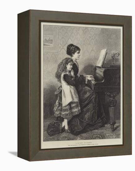 At the Piano-George Goodwin Kilburne-Framed Premier Image Canvas