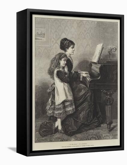At the Piano-George Goodwin Kilburne-Framed Premier Image Canvas