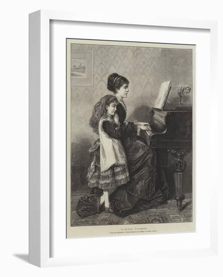 At the Piano-George Goodwin Kilburne-Framed Giclee Print