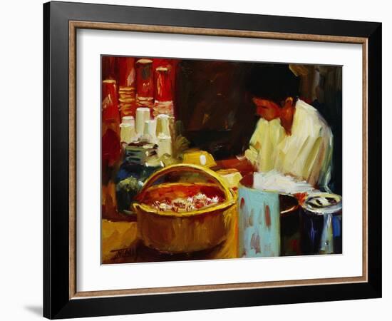 At the Pizza Place-Pam Ingalls-Framed Giclee Print