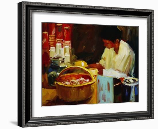 At the Pizza Place-Pam Ingalls-Framed Giclee Print