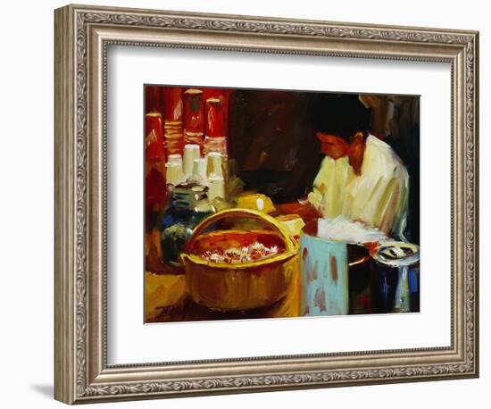At the Pizza Place-Pam Ingalls-Framed Giclee Print