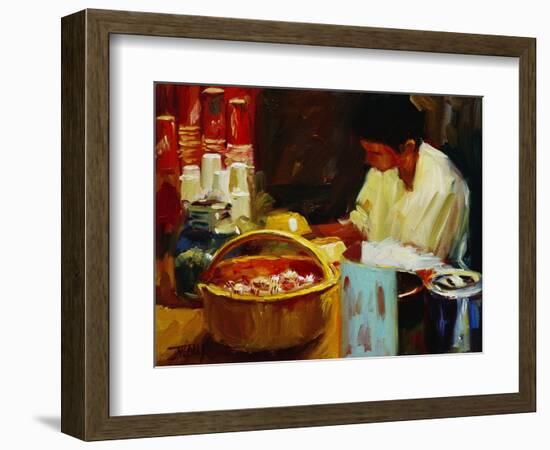 At the Pizza Place-Pam Ingalls-Framed Giclee Print