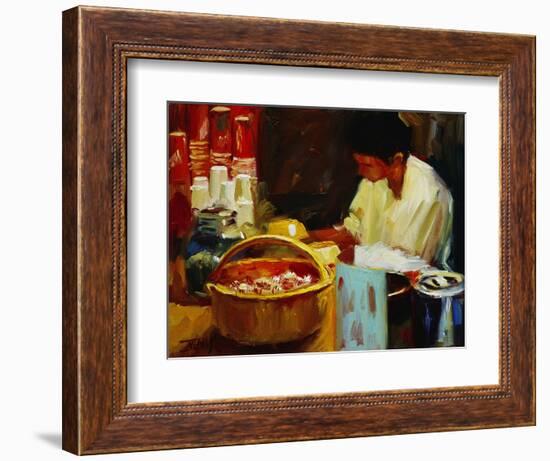 At the Pizza Place-Pam Ingalls-Framed Giclee Print