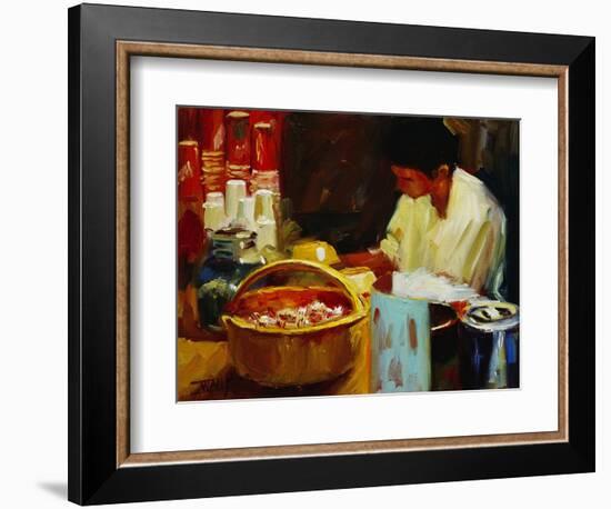 At the Pizza Place-Pam Ingalls-Framed Giclee Print