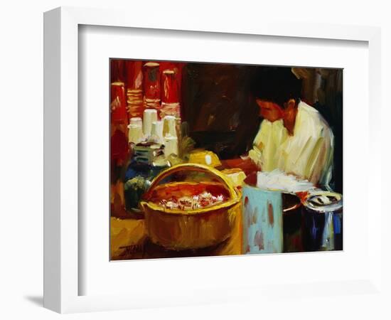 At the Pizza Place-Pam Ingalls-Framed Giclee Print