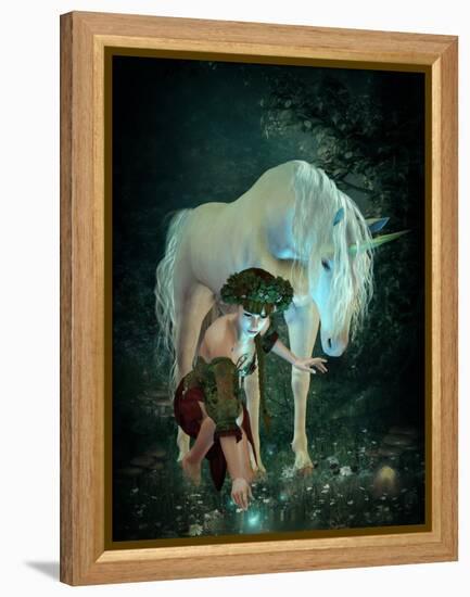 At The Pond-Atelier Sommerland-Framed Stretched Canvas