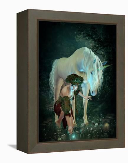 At The Pond-Atelier Sommerland-Framed Stretched Canvas