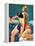 "At the Pool,"August 28, 1937-John LaGatta-Framed Premier Image Canvas