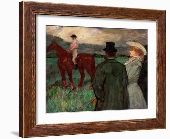 At the Race, 1899-Henri de Toulouse-Lautrec-Framed Giclee Print