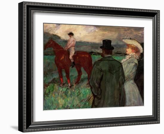 At the Race, 1899-Henri de Toulouse-Lautrec-Framed Giclee Print