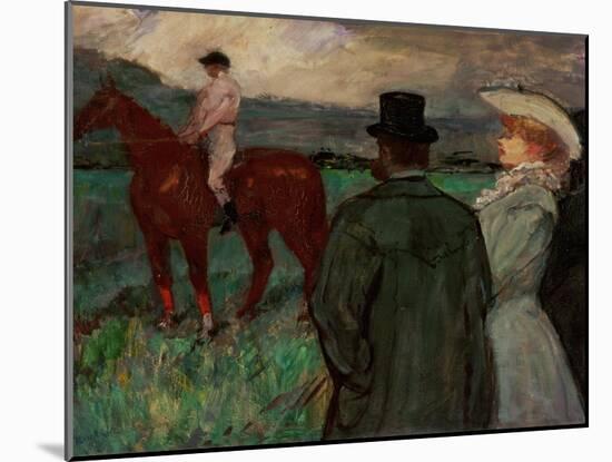 At the Race Tracks, 1899-Henri de Toulouse-Lautrec-Mounted Giclee Print