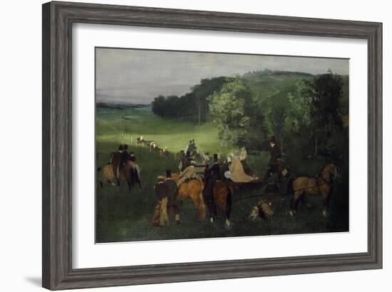 At the Racecourse (The Races), C.1861-62-Edgar Degas-Framed Giclee Print