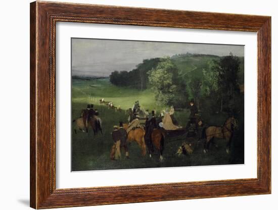 At the Racecourse (The Races), C.1861-62-Edgar Degas-Framed Giclee Print