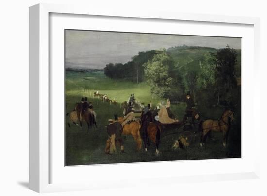 At the Racecourse (The Races), C.1861-62-Edgar Degas-Framed Giclee Print