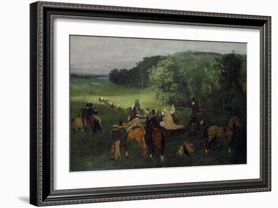 At the Racecourse (The Races), C.1861-62-Edgar Degas-Framed Giclee Print