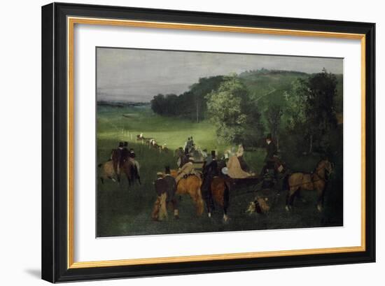 At the Racecourse (The Races), C.1861-62-Edgar Degas-Framed Giclee Print