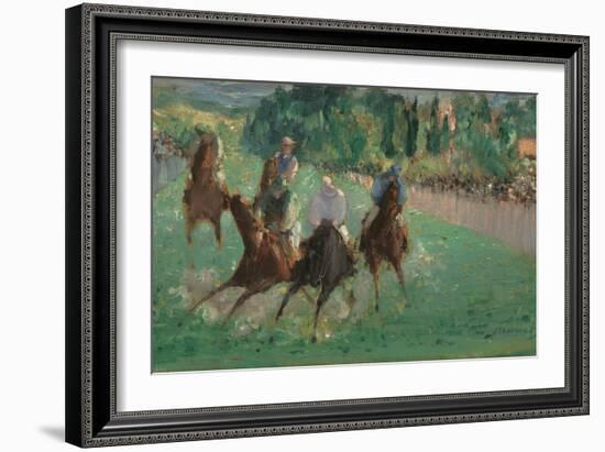 At the Races, c.1875-Edouard Manet-Framed Giclee Print