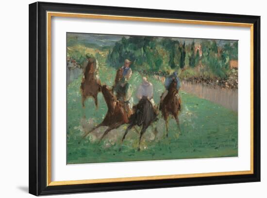 At the Races, c.1875-Edouard Manet-Framed Giclee Print