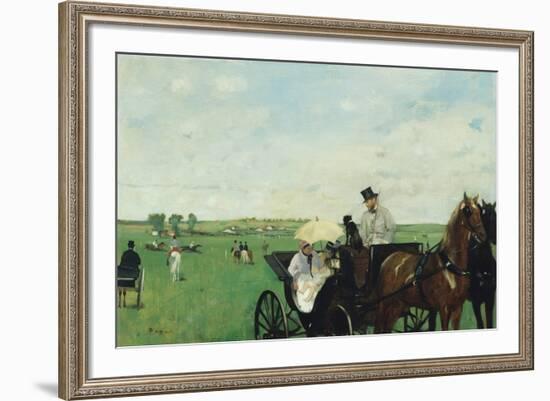 At the Races in the Countryside, 1869-Edgar Degas-Framed Giclee Print