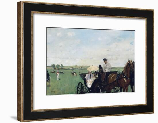 At the Races in the Countryside-Edgar Degas-Framed Giclee Print