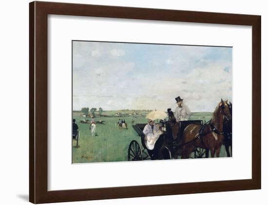 At the Races in the Countryside-Edgar Degas-Framed Giclee Print