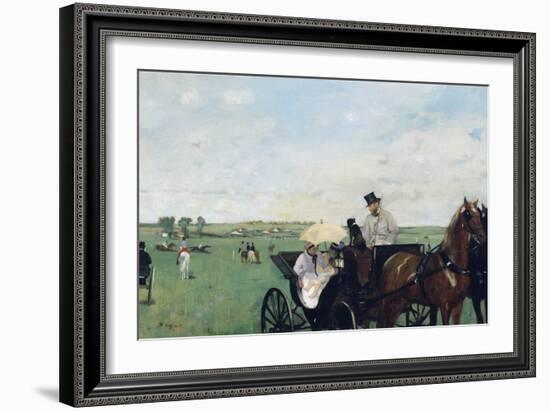 At the Races in the Countryside-Edgar Degas-Framed Giclee Print