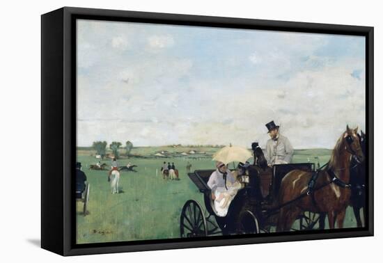 At the Races in the Countryside-Edgar Degas-Framed Premier Image Canvas