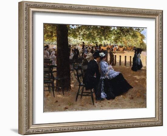 At the Racetrack, 1874-Giuseppe De Nittis-Framed Giclee Print