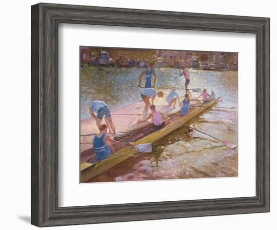 At the Raft, Henley, 1993-Timothy Easton-Framed Giclee Print