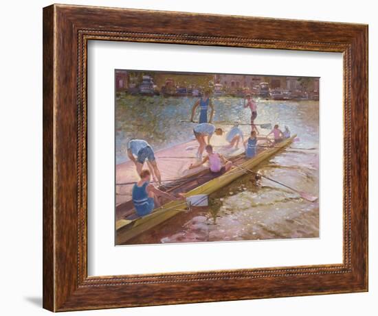 At the Raft, Henley, 1993-Timothy Easton-Framed Giclee Print