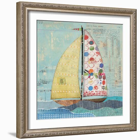 At the Regatta I Sail Sq-Courtney Prahl-Framed Art Print