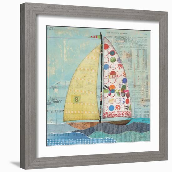 At the Regatta I Sail Sq-Courtney Prahl-Framed Art Print