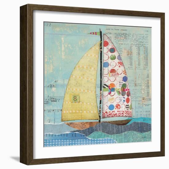 At the Regatta I Sail Sq-Courtney Prahl-Framed Art Print