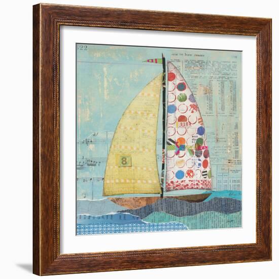 At the Regatta I Sail Sq-Courtney Prahl-Framed Art Print