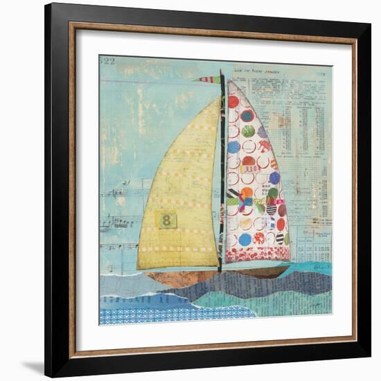 At the Regatta I Sail Sq-Courtney Prahl-Framed Art Print