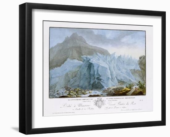 At the Rim of the Grindelwald Glacier-Caspar Wolf-Framed Giclee Print