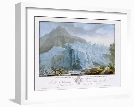 At the Rim of the Grindelwald Glacier-Caspar Wolf-Framed Giclee Print