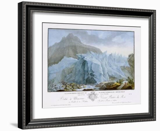 At the Rim of the Grindelwald Glacier-Caspar Wolf-Framed Giclee Print