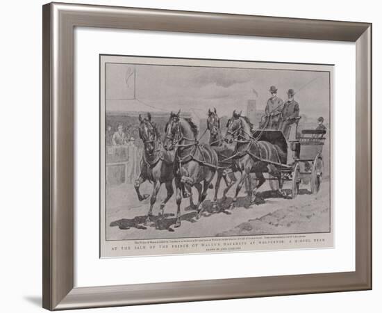 At the Sale of the Prince of Wales's Hackneys at Wolferton, a Useful Team-John Charlton-Framed Giclee Print