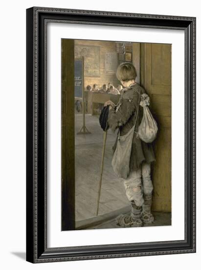 At the School Door, 1897-Nikolai Petrovich Bogdanov-Belsky-Framed Giclee Print