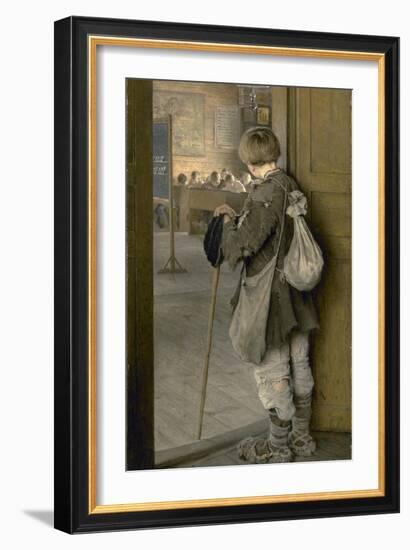 At the School Door, 1897-Nikolai Petrovich Bogdanov-Belsky-Framed Giclee Print