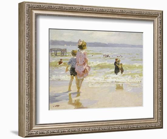 At the Seashore-Edward Henry Potthast-Framed Giclee Print