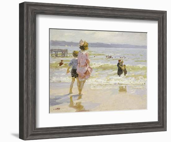 At the Seashore-Edward Henry Potthast-Framed Giclee Print