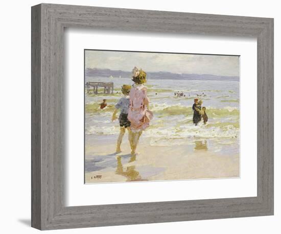 At the Seashore-Edward Henry Potthast-Framed Giclee Print