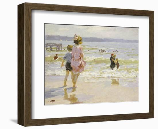 At the Seashore-Edward Henry Potthast-Framed Giclee Print