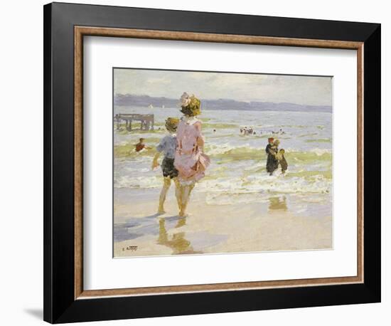 At the Seashore-Edward Henry Potthast-Framed Giclee Print